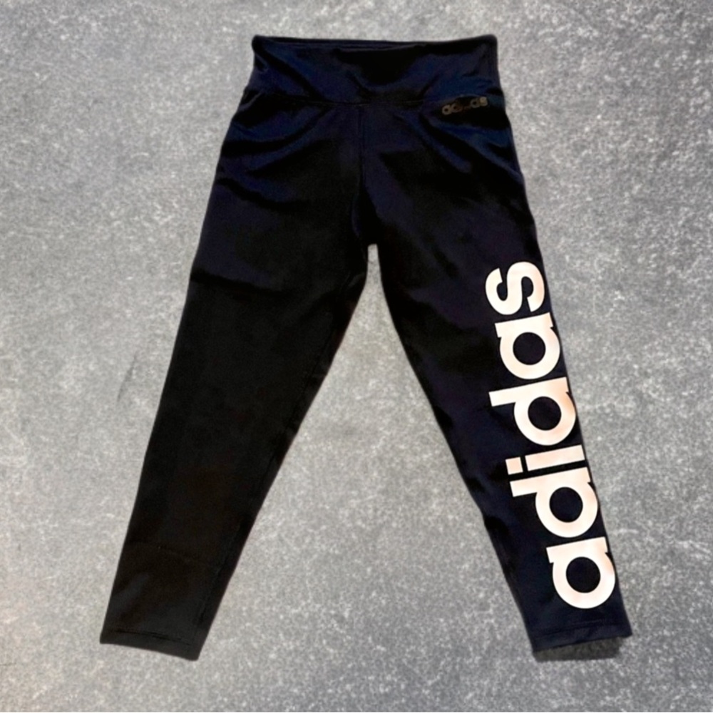 adidas black capris leggings NWOT